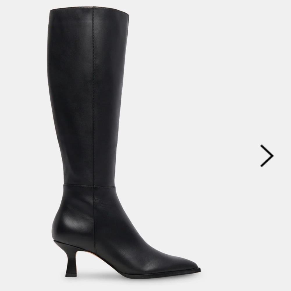 Dolce Vita Auggie Boots Black Leather, size 7